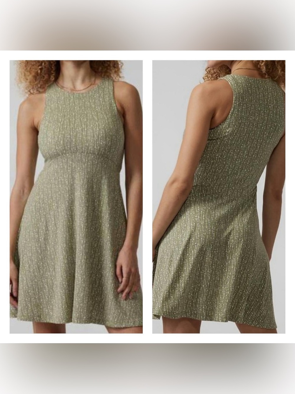 Athleta Green Santorini Thera Dress Size medium  Sleeveless